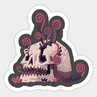 Monochrome purple calaqui Sticker